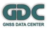 Image shows the logo of GNSS Data Center with function link in a new window