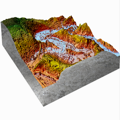 Bild zeigt ein Digitales Oberflächenmodell