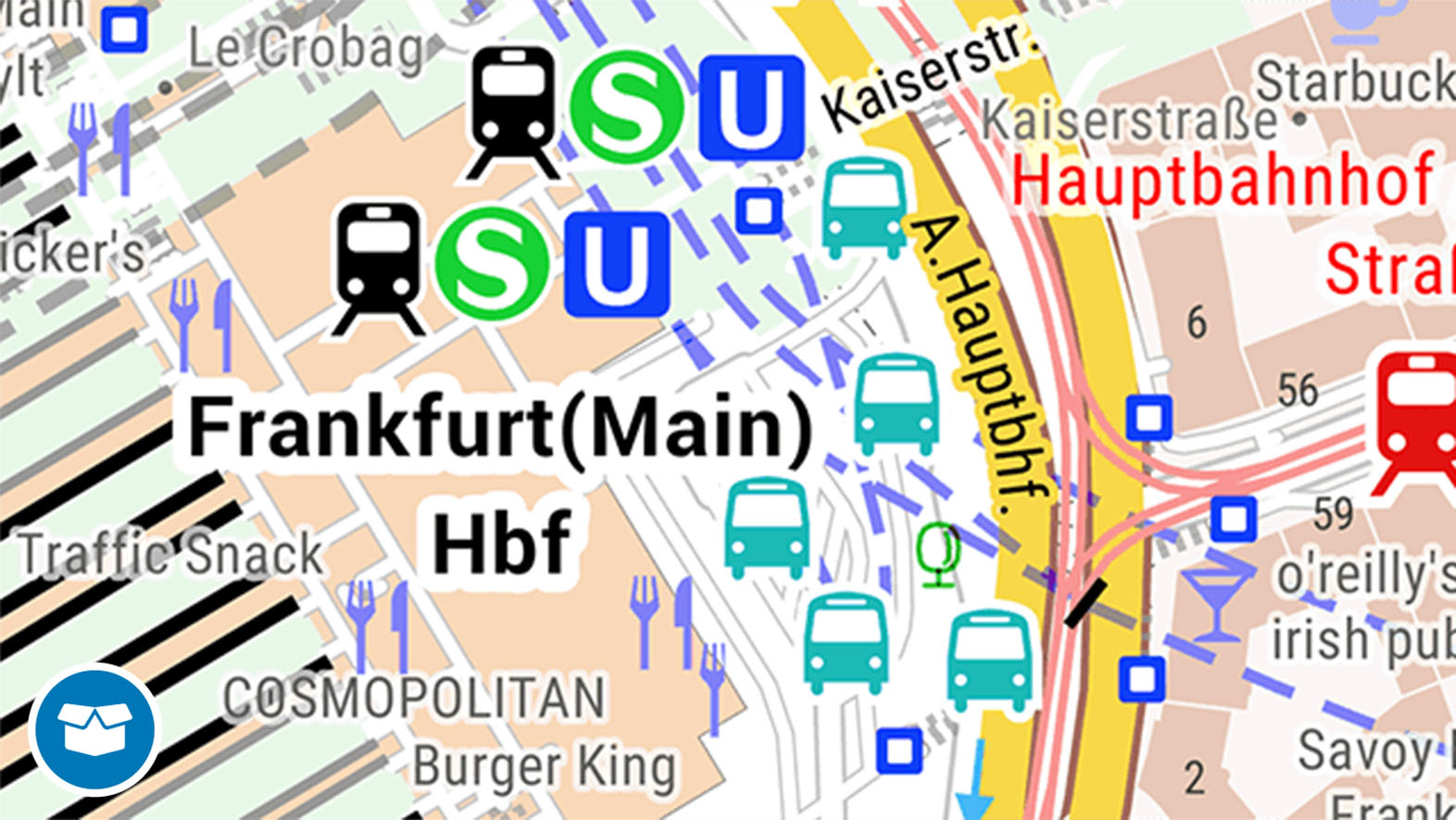 Bild zeigt einen Ausschnitt aus der TopPlusOpen Präsentationsgraphik 1:5 000