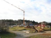 Bild zeigt die Baustelle der Twin-Teleskope am 23.11.2009