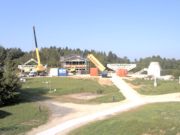 Bild zeigt die Baustelle der Twin-Teleskope am 16.07.2010