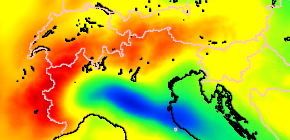 Bild zeigt D-A-CH-Geoid und European Alps Geoid (verweist auf: D-A-CH-Geoid und European Alps Geoid)