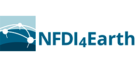Bild zeigt das Logo von NFDI4Earth (verweist auf: NFDI4Earth - Nationale Forschungsdateninfrastruktur)