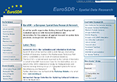 Image shows the homepage of EuroSDR with function link in a new window Image shows the homepage of EuroSDR with function link in a new window
